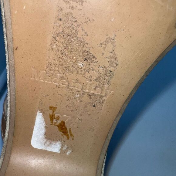 CAREL Paris Camel‎ Suede Platform Sandals EUR Size 37.5 US 7 - Picture 9 of 11